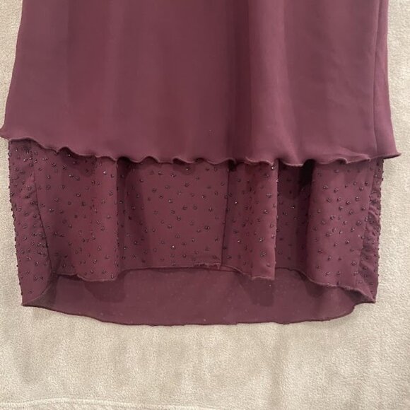 Jeffrey & Dara Dress Womens 12 Sleeveless Layered Embellished Beaded Evening For - Picture 11 of 12